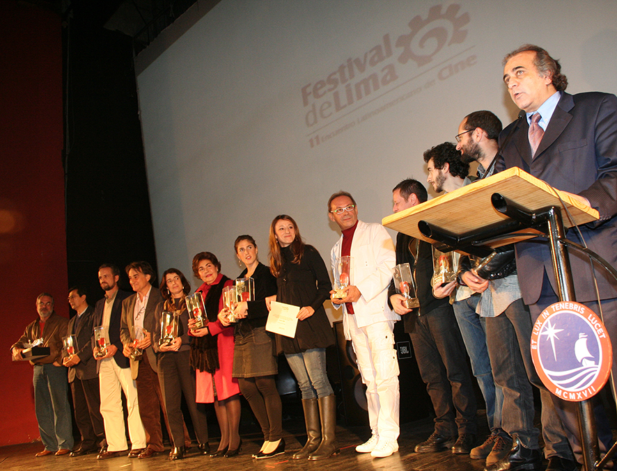 Entrega de Premios en el Festival de Cine de Lima