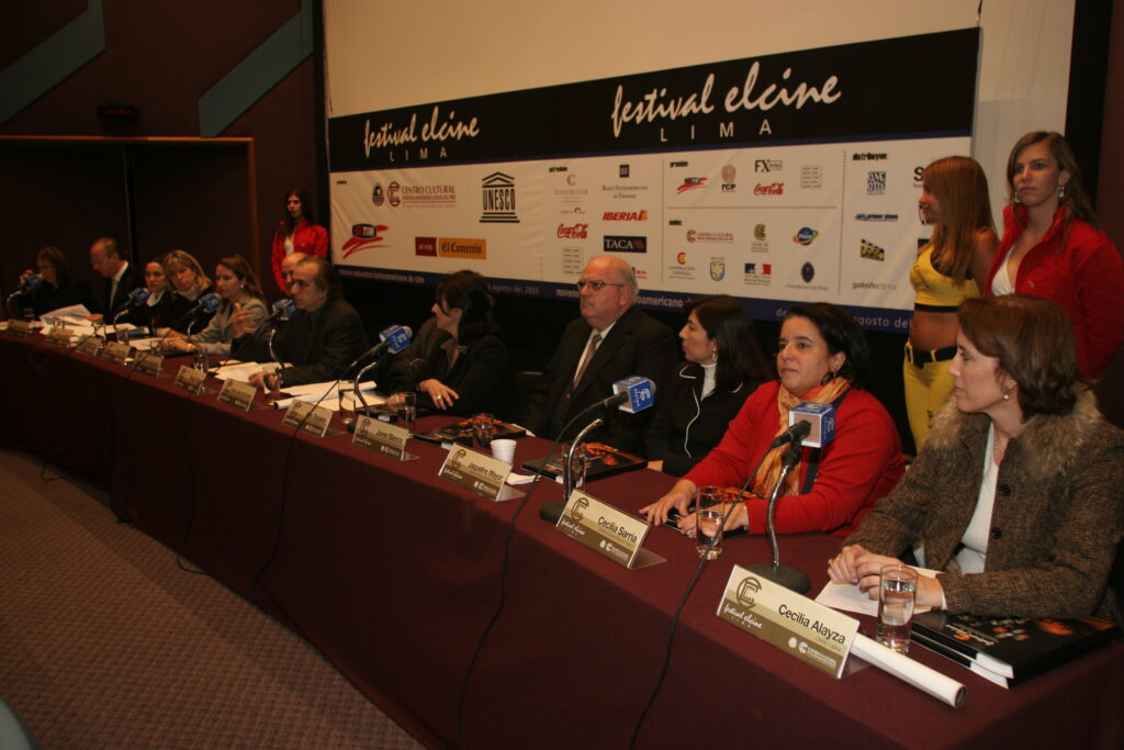 Conferencia de prensa del IX Festival de Cine de Lima, 2005